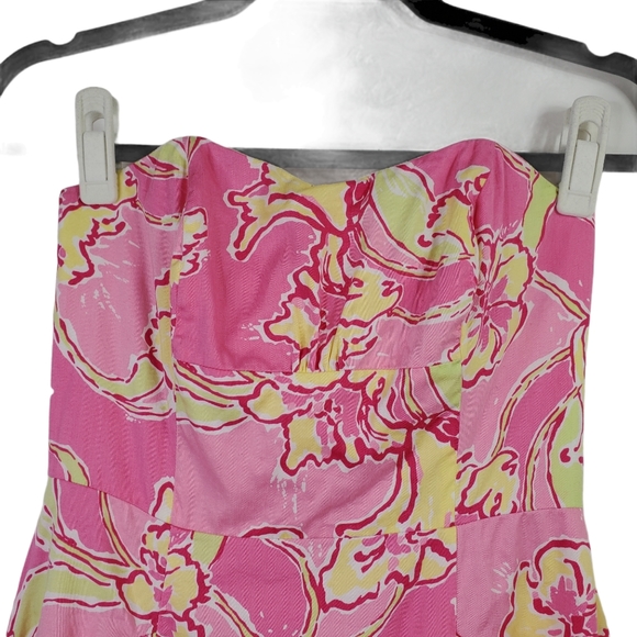SOLD ~ LILLY PULITZER HOTTY PINK DAYLILY BLOOSOM DRESS ~0 - Picture 4 of 12